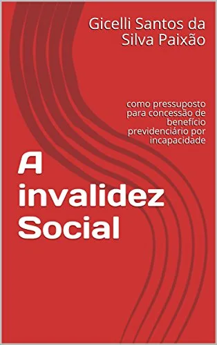Capa do livro A invalidez social
