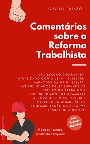 Capa do livro Comentários sobre a Reforma Trabalhista