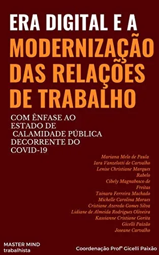 Capa do livro Era digital e a modernização das relações de trabalho